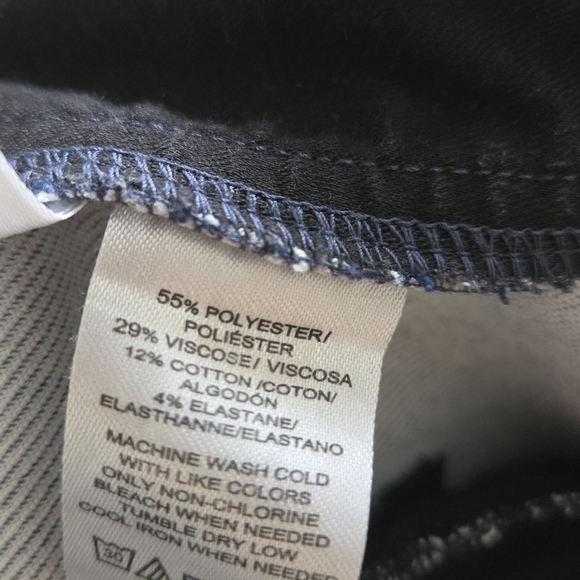 00P LOFT The Skinny Dark Blue Denim Business Pants - Picture 6 of 7